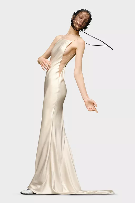 Hammered Satin Gown - Dresses