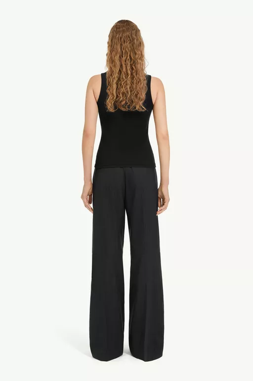 Ribbed jersey tank top - Tops