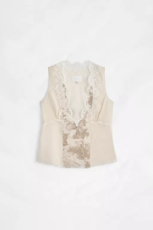 Fusion Lace-Trim Camisole Top - Tops
