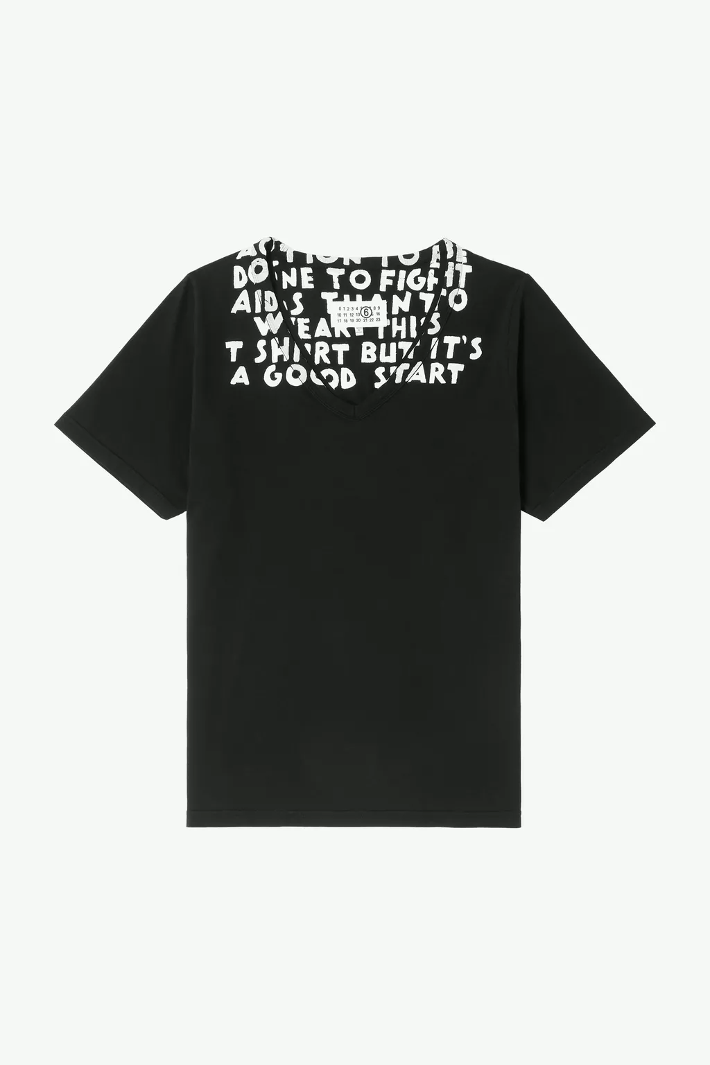 Black SIDA print T-shirt | MM6 Official