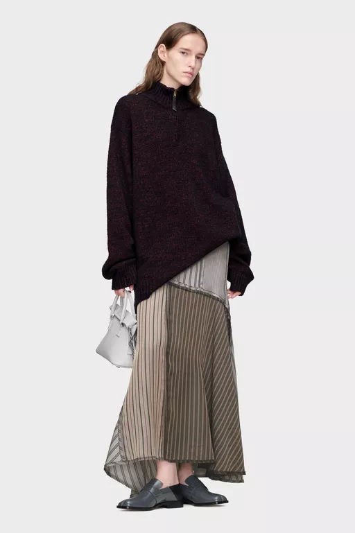 Patchwork Long Skirt - Long skirts
