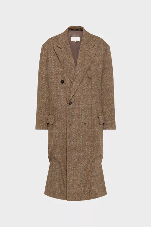 Double-breasted wool coat - Coats