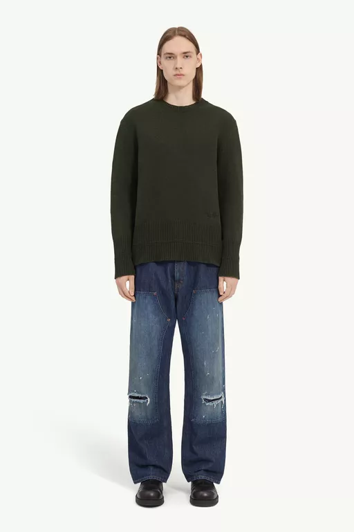 Wool crew neck jumper - Knitwear