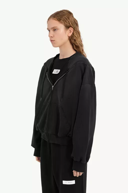 ジップフロントスウェットシャツ - スウェットシャツ
