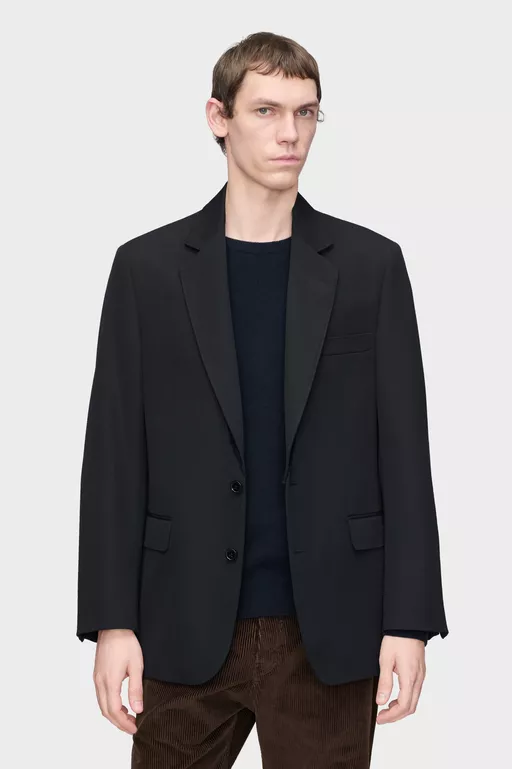 Americana de lana Folded Collar - Chaquetas