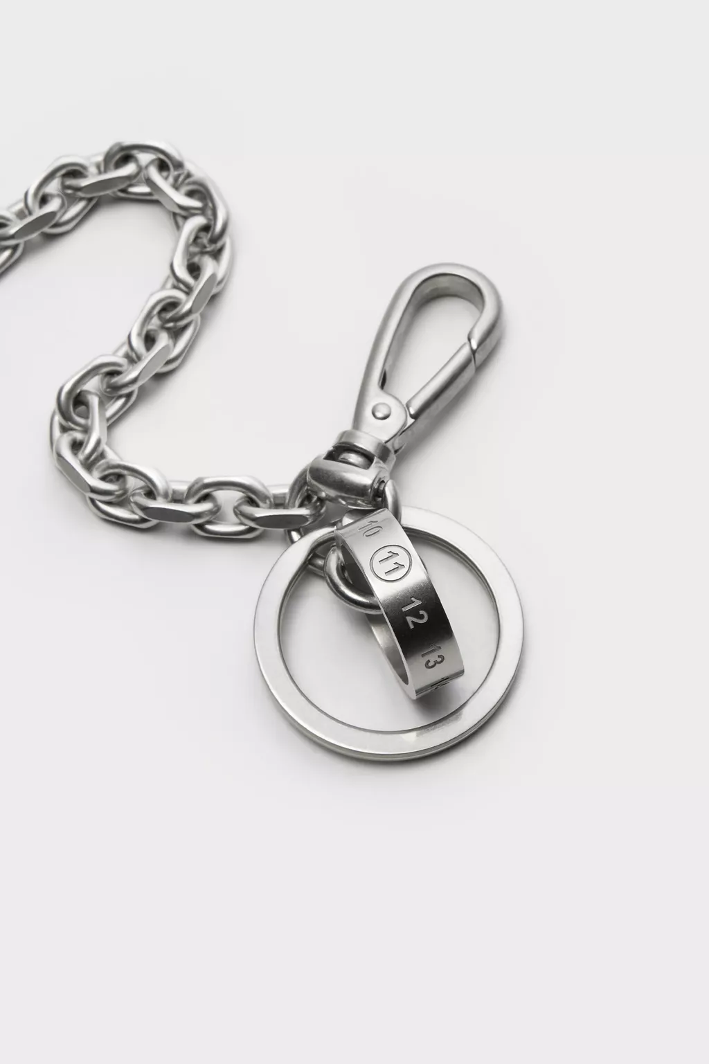 Brushed Silver Numeric Bag Chain | Maison Margiela Official