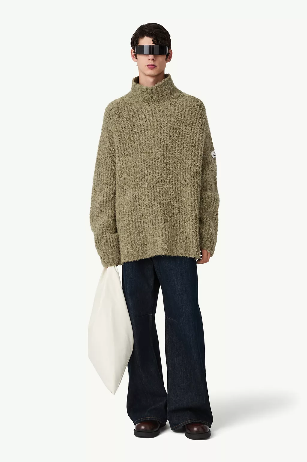 Textured knit turtleneck jumper | MM6 Official