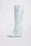 Negro y Blanco - Botas Altas Heel-Less Bianchetto