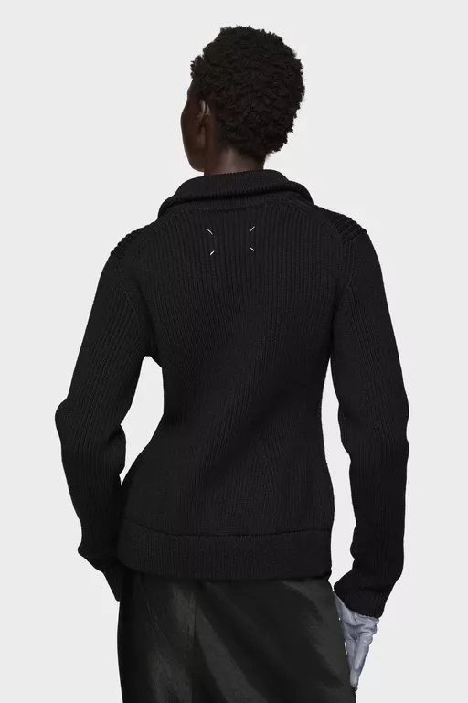 Wool zipped cardigan - Cardigan