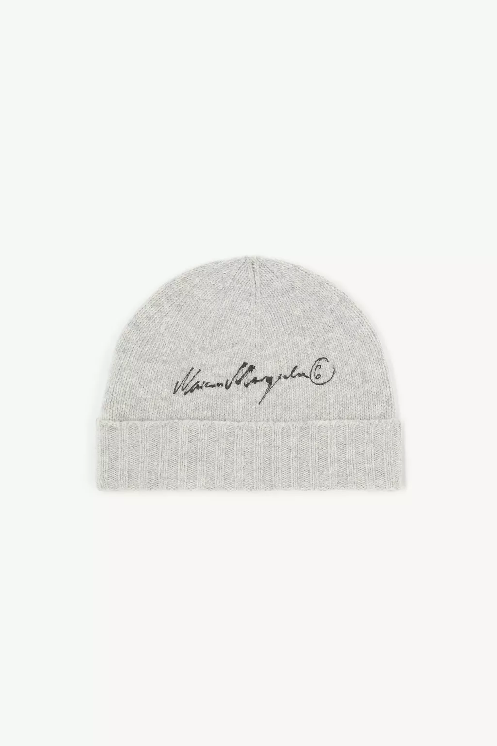 Grey Melange Knit beanie | Maison Margiela Official