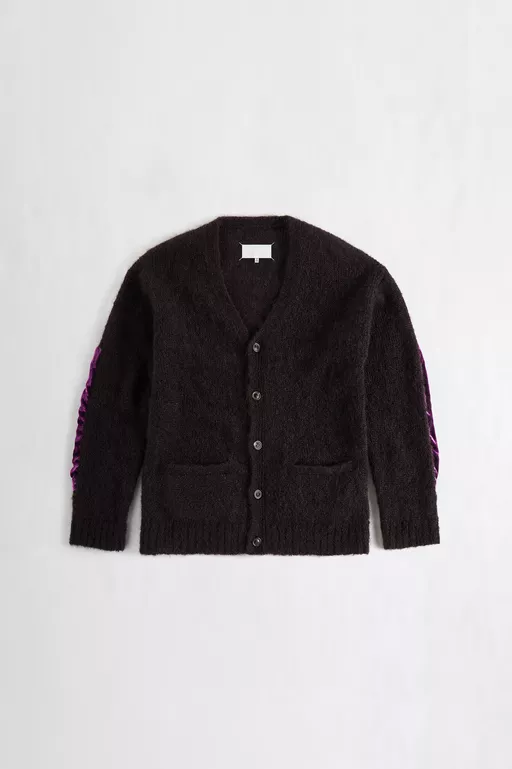 Velvet Patch Mohair Cardigan - Overalls