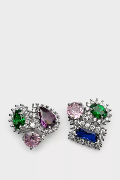 Cluster Stud Earrings - Earrings