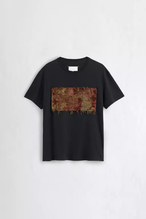 T-Shirt aus Baumwolle mit Tapestry Aufn&auml;her - T-Shirts