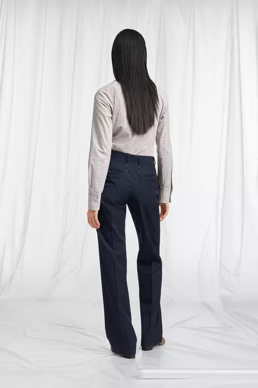 Pleated Wool Tailored Trousers - Pants