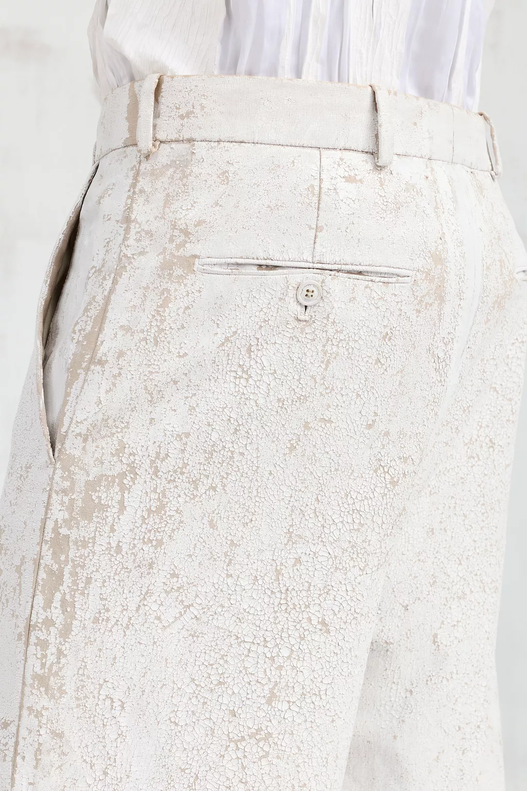 Pink beige Bianchetto Tailored Trousers | Maison Margiela Official