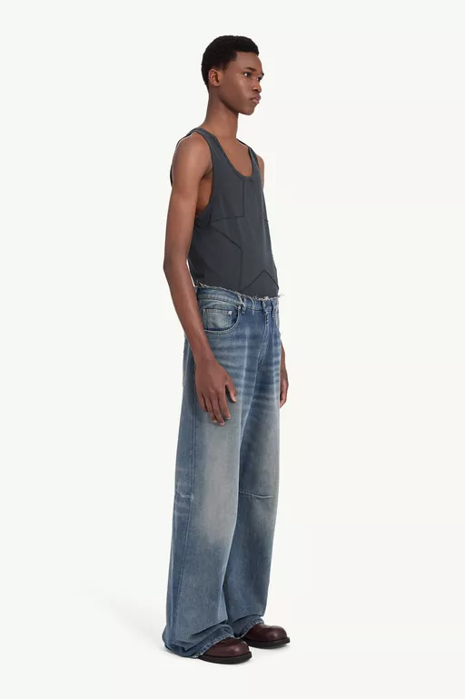 Jeans mit weitem Beinschnitt - Jeans
