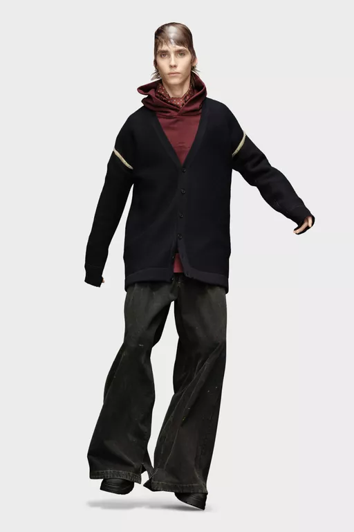 Cardigan avec coudi&egrave;res - Maille