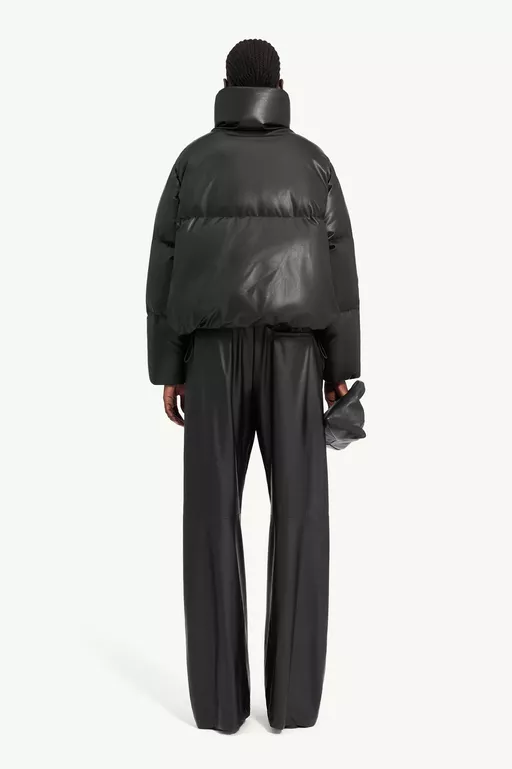 Padded faux leather jacket - Jackets