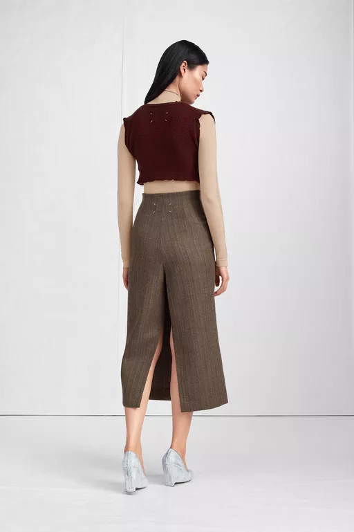 Lived-In Raw-Edge Knit Vest - Waistcoats