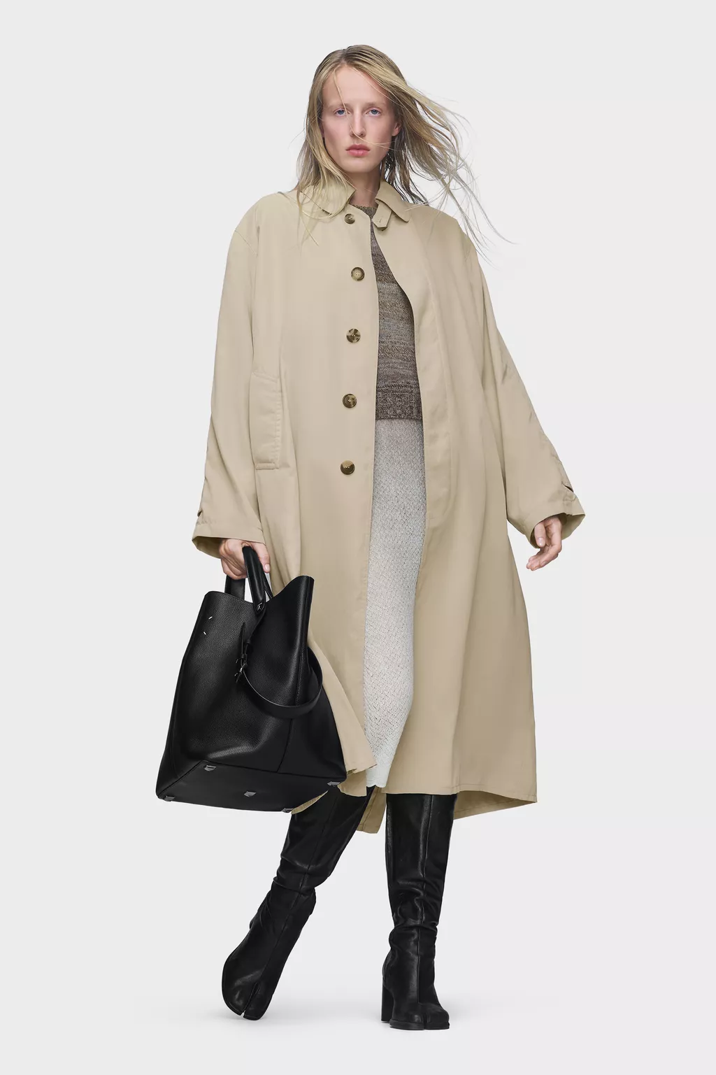 A*t様 Maison Margiela 22AW ピーチコットントレンチコート ピーチドコットントレンチコート イエロー | Maison Margiela公式
