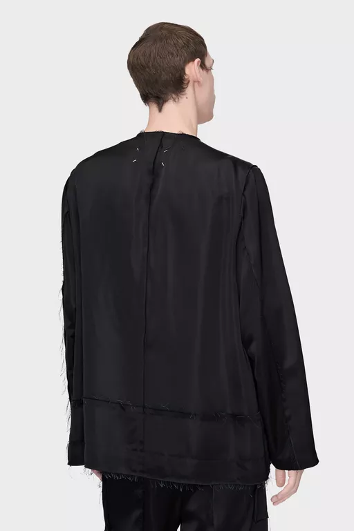 Patchwork Satin Jacket - Jackets