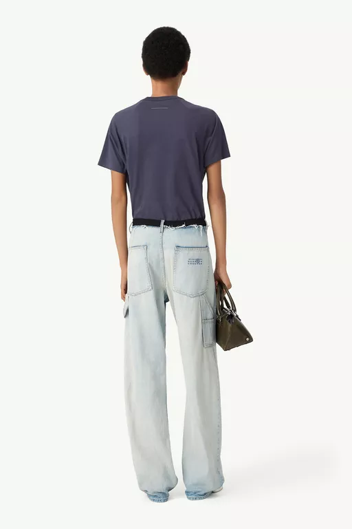 Wide-leg denim jeans - Pants