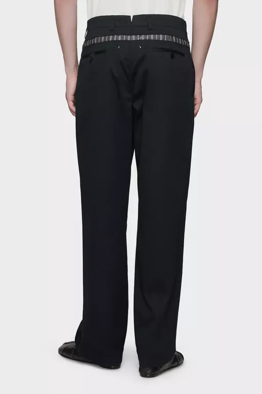 Waxed cotton wide-leg trousers - Pants