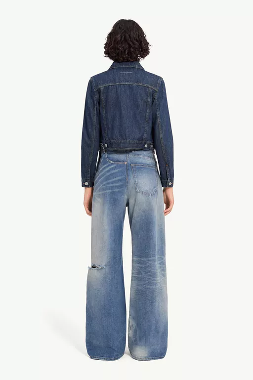 Cropped denim jacket - Jackets