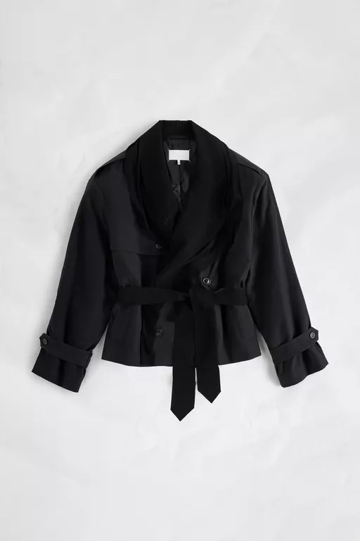Draped Trench Jacket - Raincoats