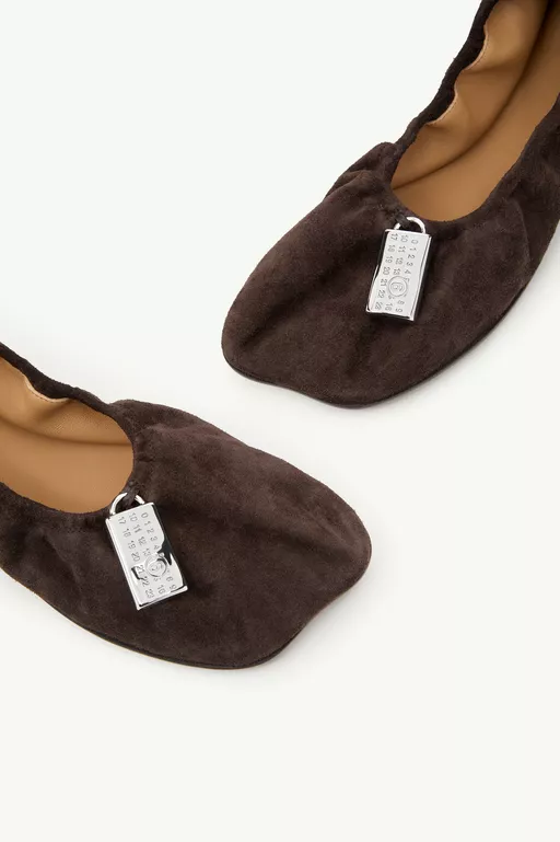 Anatomic travel ballerinas in suede - Ballerinas