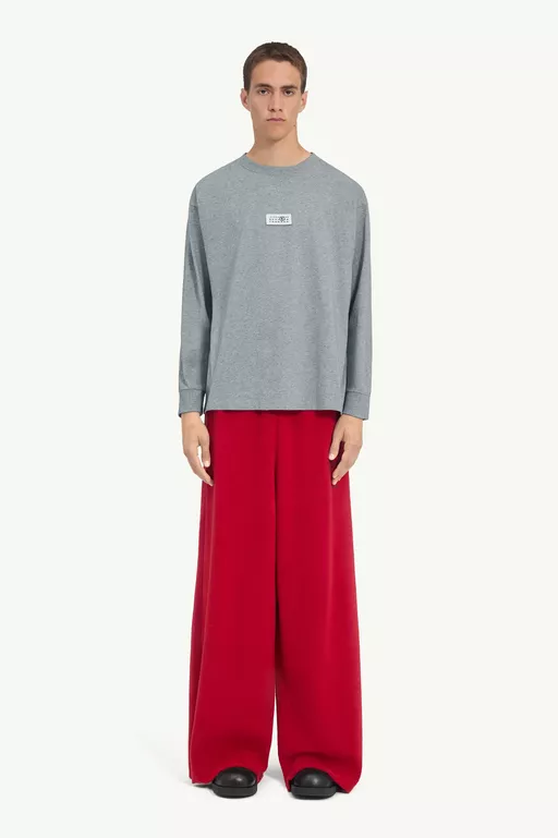 Cotton jersey long-sleeve top - Tops
