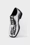 Silver - Tabi broken mirror lace-ups