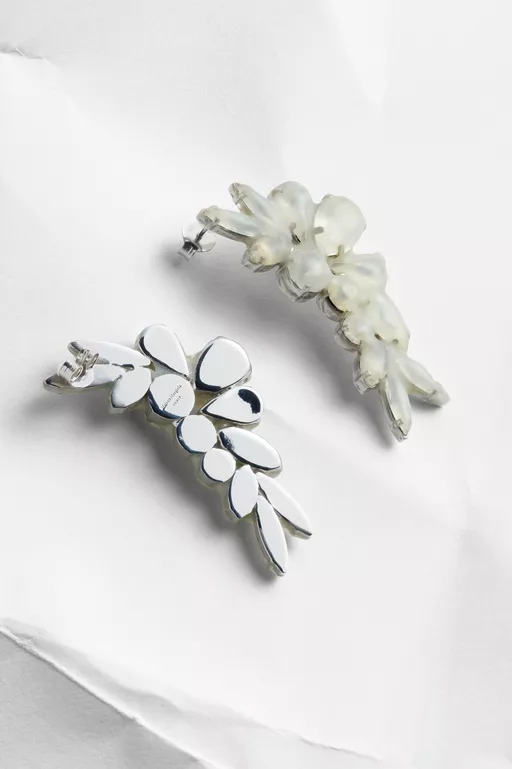 Antiqued Wax Strass Earrings - Earrings
