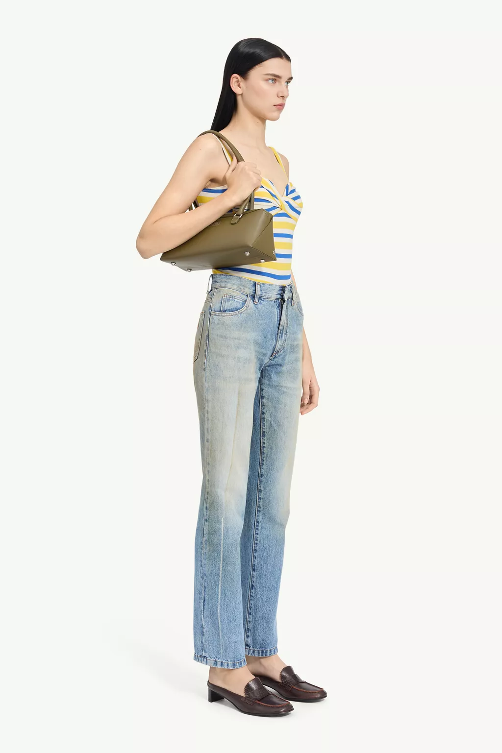 MM6 LC コンプ Blue Straight-Leg Jeans | MM6 Official