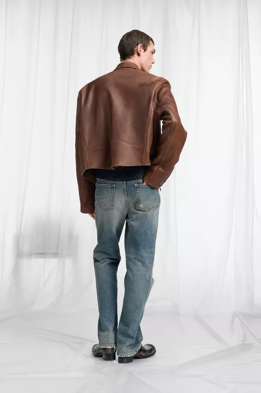Biker Leather Jacket - Jackets