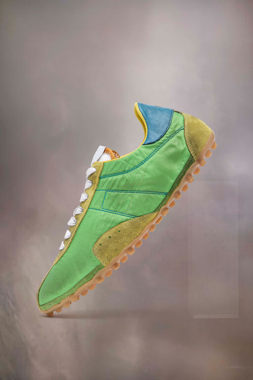 Sprinters White Grey Vintage-Effect Sneakers