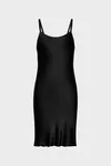 Black - Silk Slip Mini Dress
