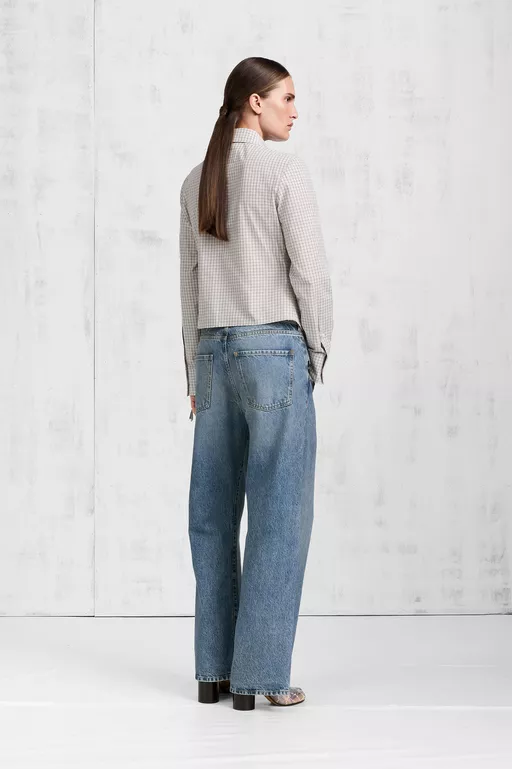 Check Cotton Swallowtail Shirt - Shirts