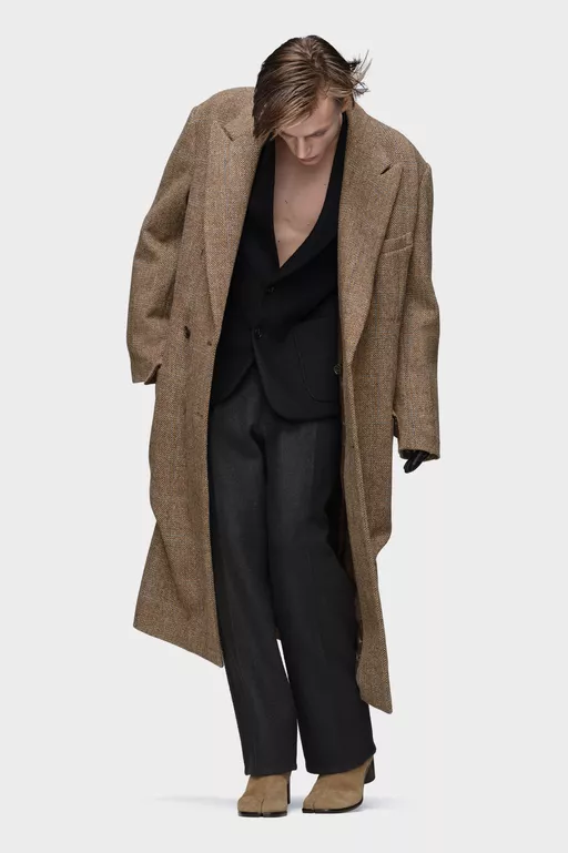 Double-breasted wool coat - Coats