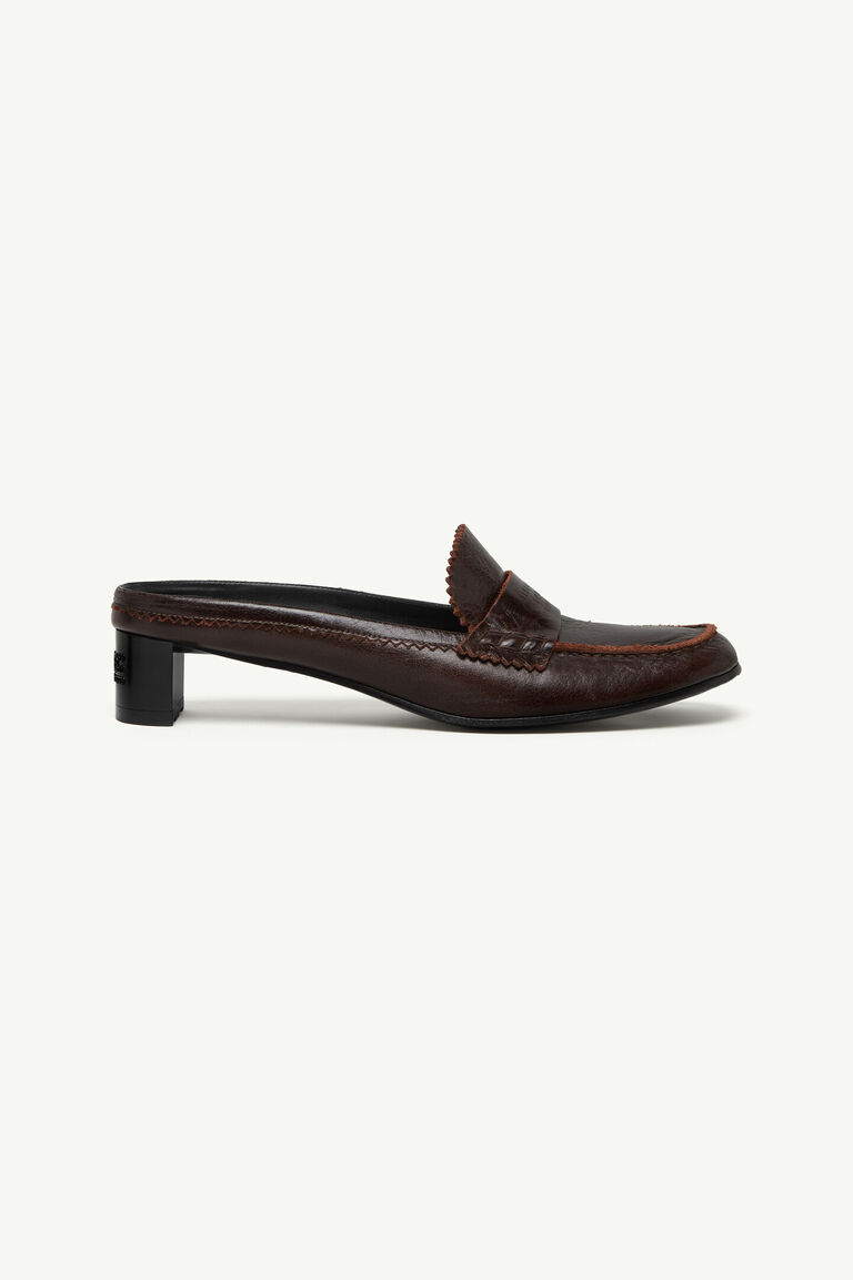 Swing toe leather loafer - Slippers