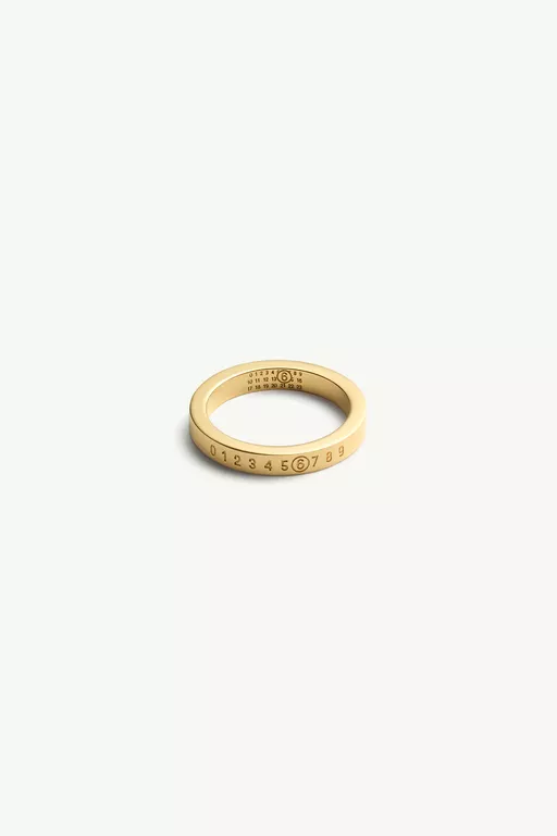 Gold numeric ring