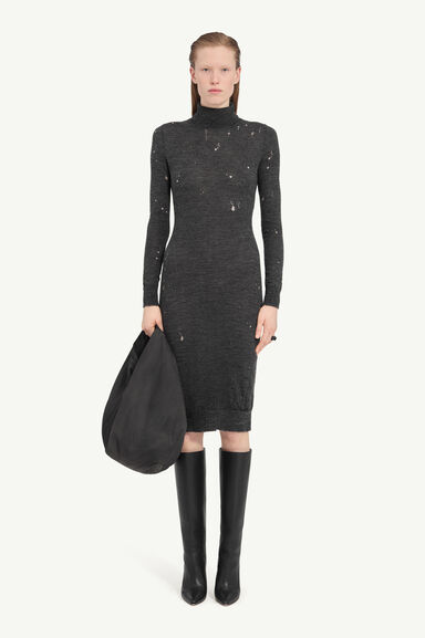 Turtleneck dress - Midi Dress - Image 1