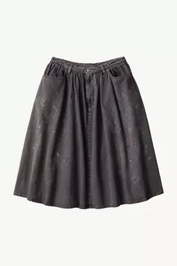 Gathered denim skirt - Midi Skirts