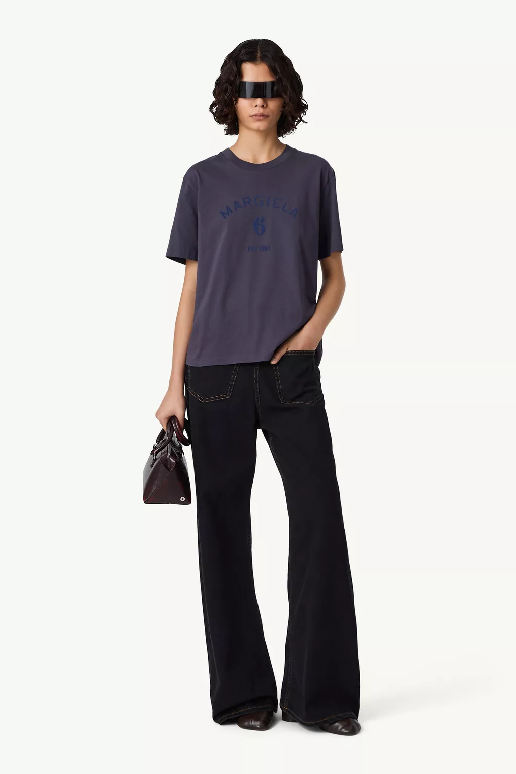 Blue Mannequin print t-shirt | MM6 Official