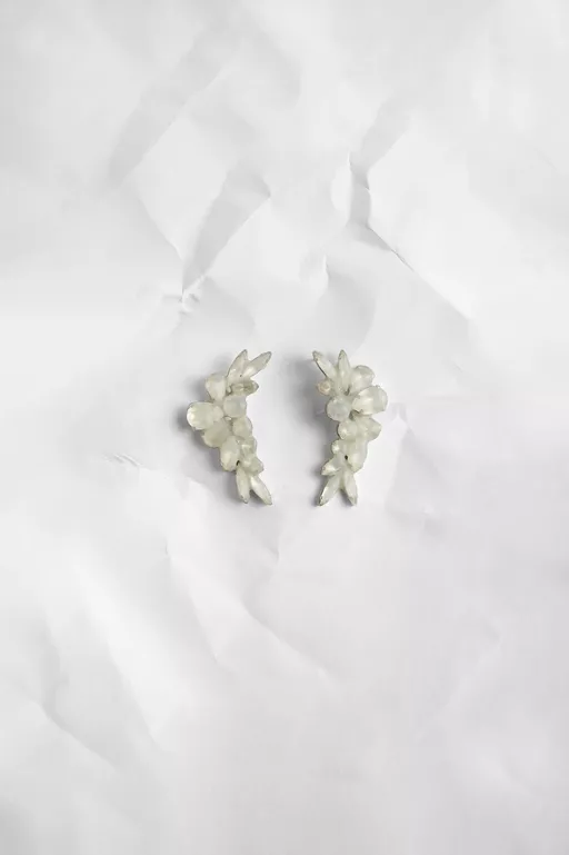 Antiqued Wax Strass Earrings - Earrings