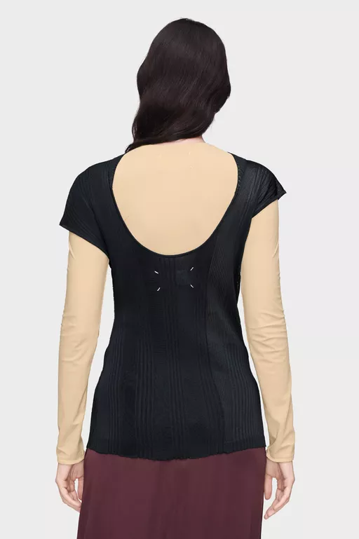 Fitted Knit Top - Crewneck
