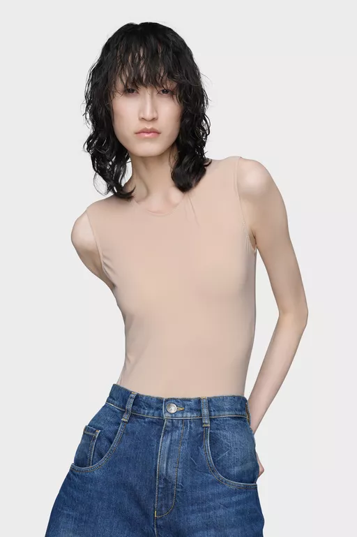 Technical jersey sleeveless bodysuit - Bodies