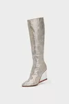 Silver - Tabi Claw Plexi Long Boots