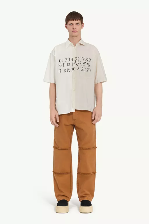 Asymmetric poplin shirt - Shirts