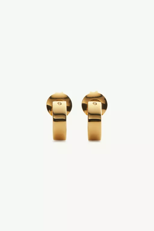 Numeric Minimal Signature Hoop Earrings - Earrings